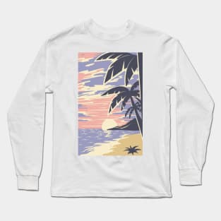 Sunset at the beach Long Sleeve T-Shirt